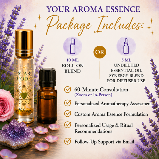 * AROMA ESSENCE CONSULTATION + CUSTOM BLEND