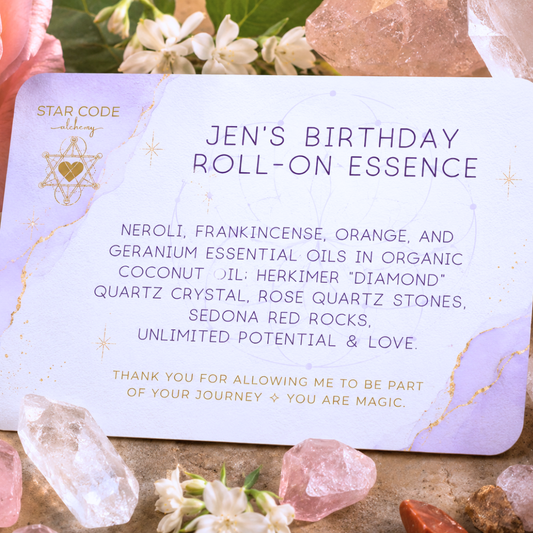 Custom essential oil blend ingredients example — STAR CODE Alchemy