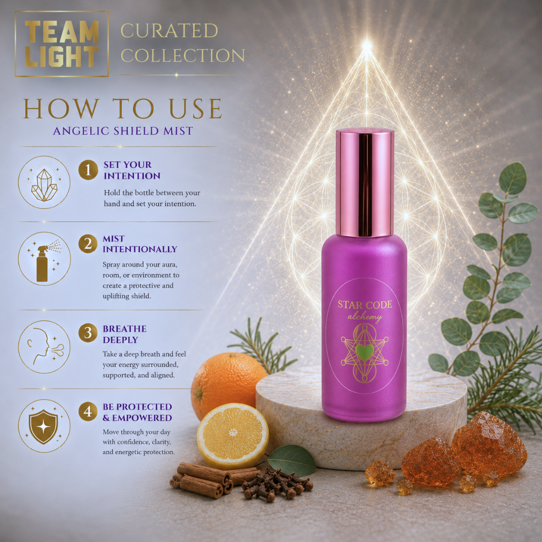 Team Light Angelic Shield botanical mist how to use — STAR CODE Alchemy