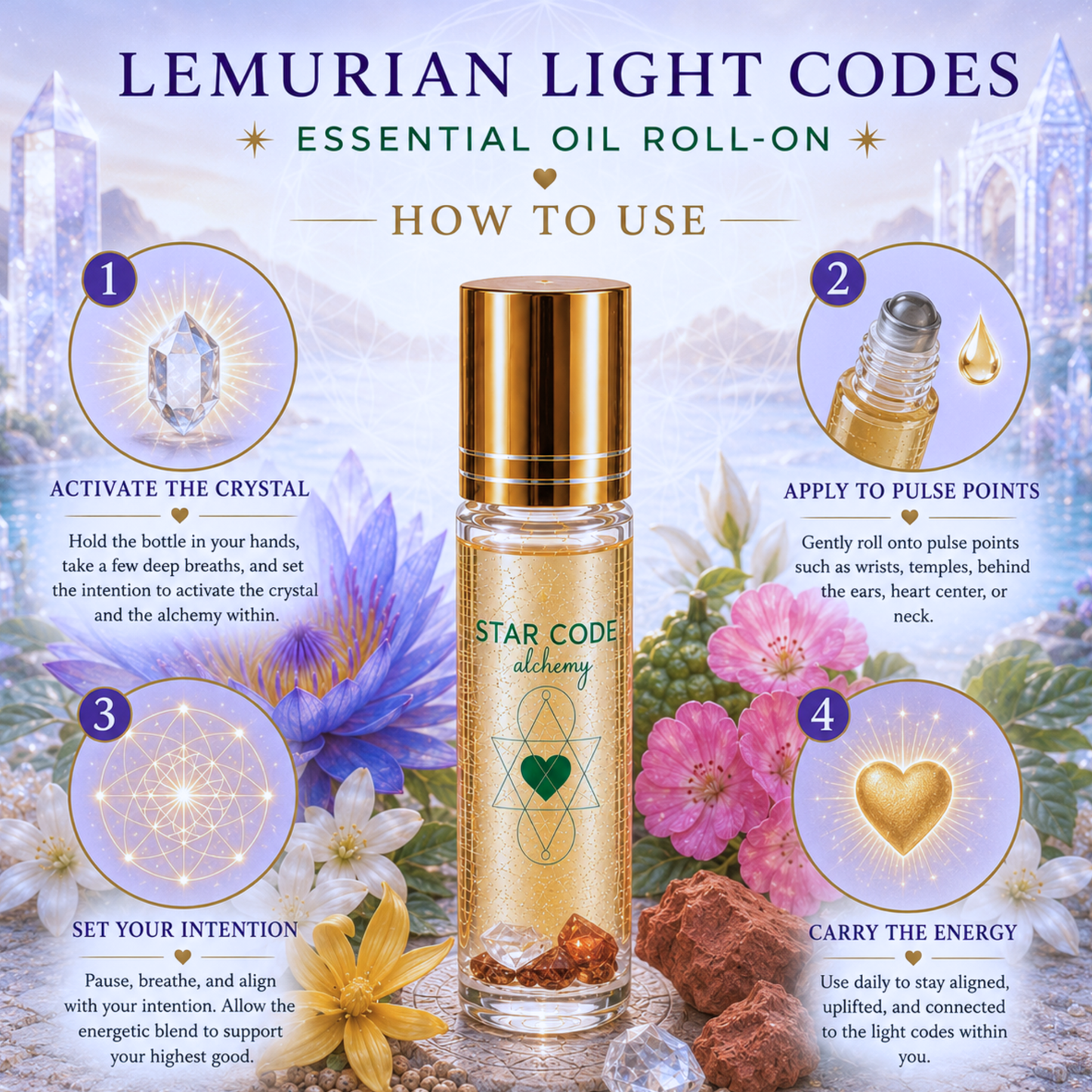 LEMURIAN LIGHT CODES Essential Oil Roll On