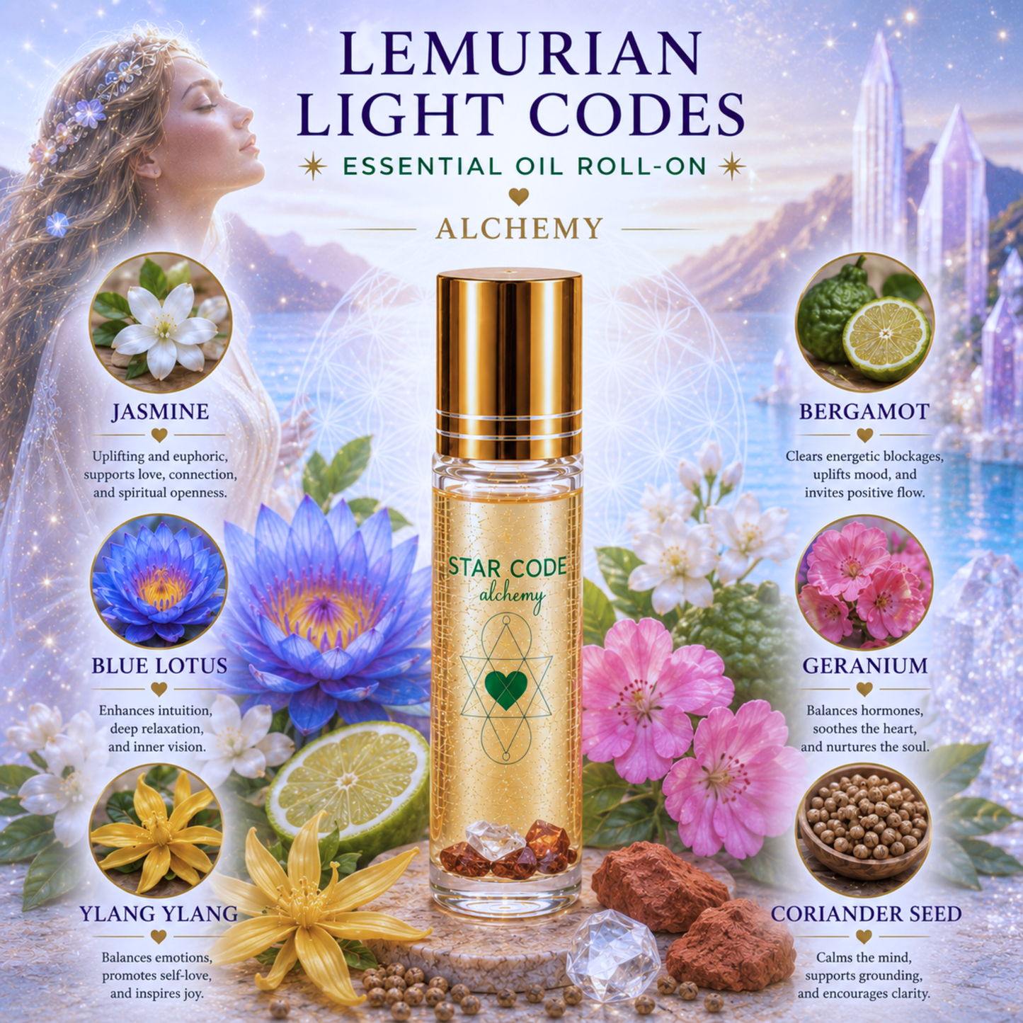 LEMURIAN LIGHT CODES Essential Oil Roll On