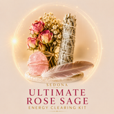 Ultimate Sedona Rose Sage & Crystal Energy Cleansing Kit